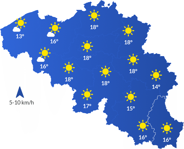 Météo en Belgique - Dimanche 8 mars Après-midi