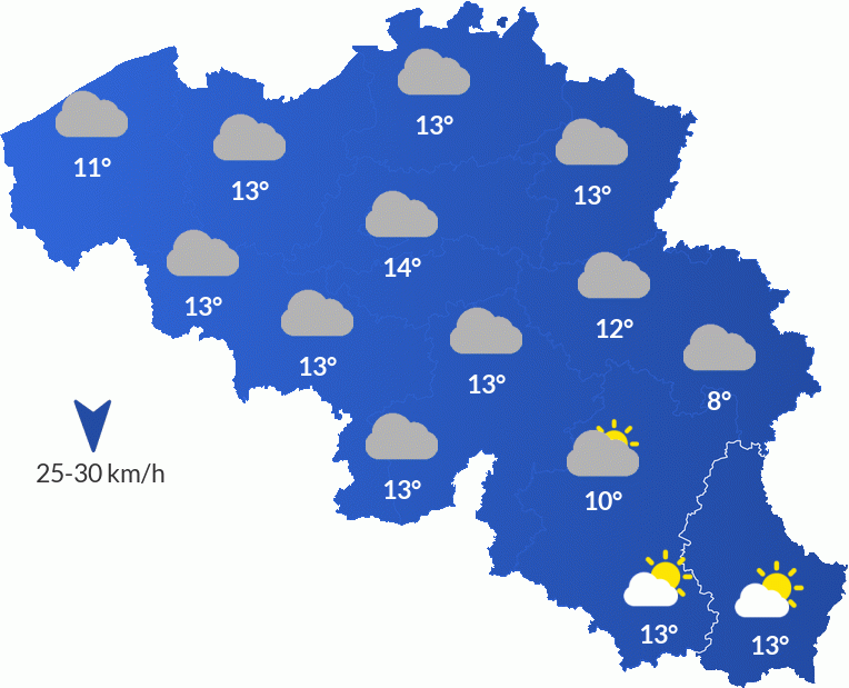 Météo en Belgique - Jeudi 15 mai Matinée