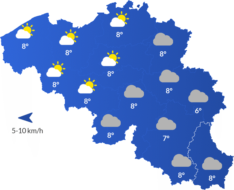 Météo en Belgique - Jeudi 7 mai Matin