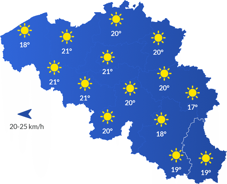 Météo en Belgique - Mercredi 8 avril Après-midi