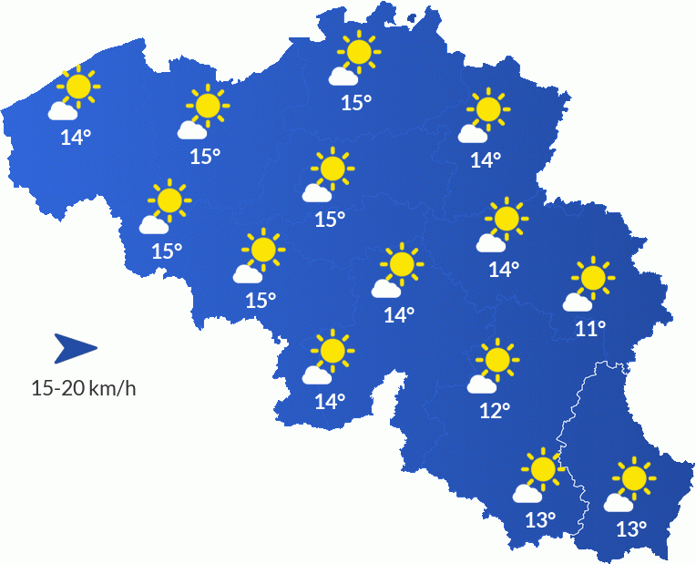 Météo en Belgique - Vendredi 2 mai Matin