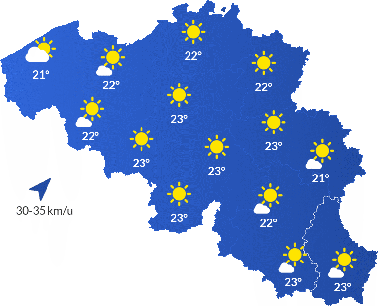 Het Weer In België - Dinsdag 15 september Voormiddag