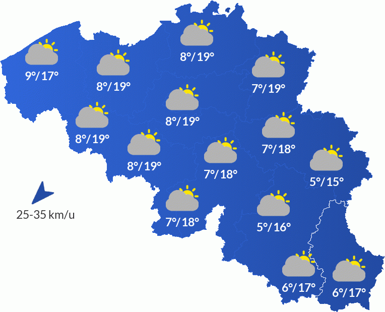 Het Weer In België - Woensdag 14 mei