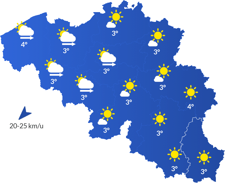 Het Weer In België - Zondag 28 december Namiddag